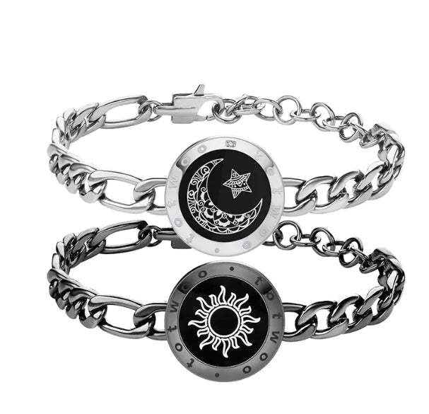 Figaro Silver Bond Relationship Bracelet